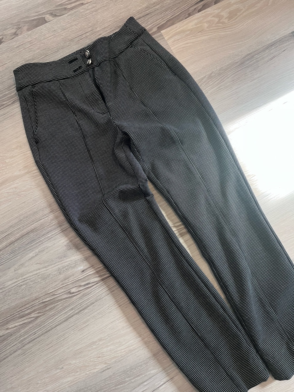 White House Black Market Women’s Black Micro-Print Dress Pants
